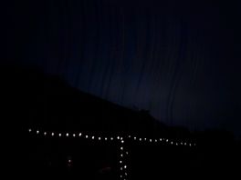 Fairy lights on the gazebo - these made it so cozy.