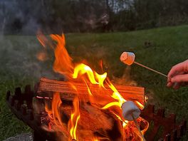 Marshmallows on the camp fore