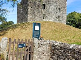 Lydford castle ruins.