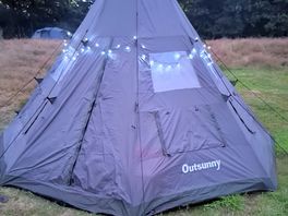Different levels in the pitches allow some privicy from other campers.