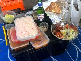 Food ordered n delivered to site set meal for 2 deffo would have again