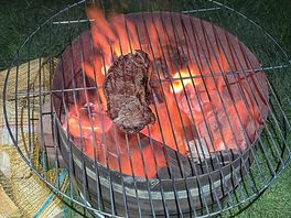 Grill brought from home