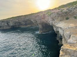 Under rocks- beautiful place.