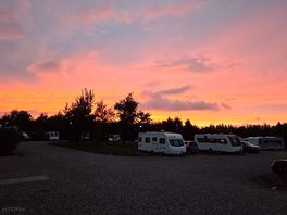 Sunset from the site