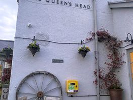 11 mins walk,out of the bottom of the campsite turn right walking the one track rd no street lights.