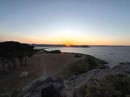A short walk from the site