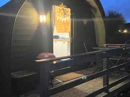 Pod from outside in the evening