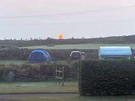 This was the view from our pitch of the sun rising. stunning