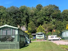 Behind our campervan view