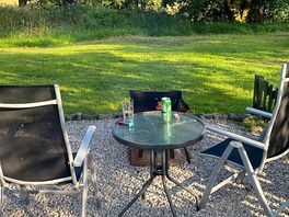 A nice little set up for an evening with the fire pit