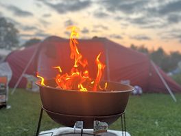 Fire pit.