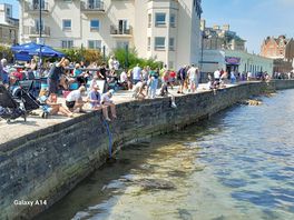 Crabbing.