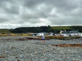 Coast looking back to site