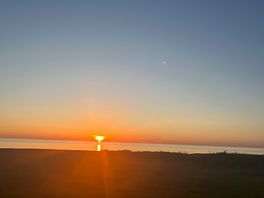 The sunset view from the next field