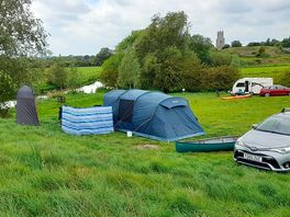 Plenty of space to set up and good gaps between us all