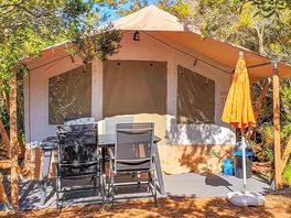 Safari tent exterior