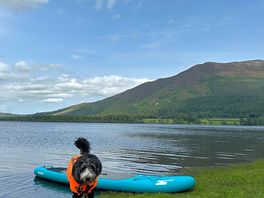 Bassenthwaite lake free parking off a66 view point, £7 day pass online to take paddle board