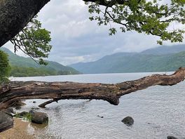 From the beach across the loch