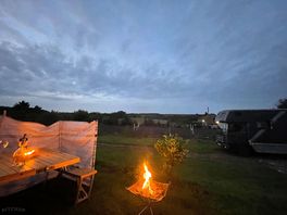 Cost fire and beautiful view