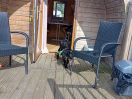 Chairs on decking area to be able to sit out
