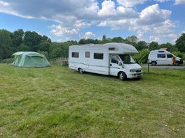Nice site easy dog walking and not too far from village amenities