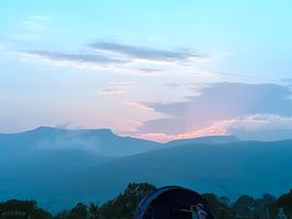 Stunning views of sunset over blencathra
