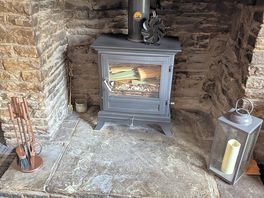 Log fire