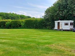Our folding van on the site