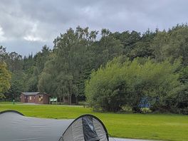 Facilities in background