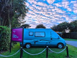 Lush evening for camping