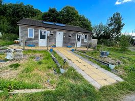 Outside toilet block