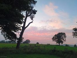 Sunset from stone circle