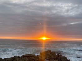Lugar a menos de 20 metros del camping para ver el atardecer