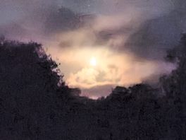 Moon view from our tent