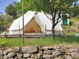 Exterior of four-person tent