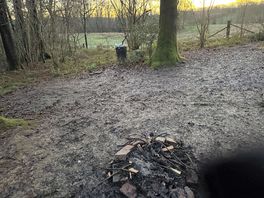 A very muddy pitch site