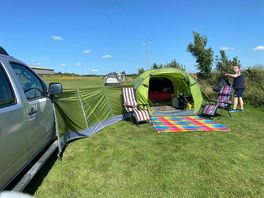 Large pitches and space between so lots of privacy