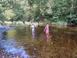 Playing in the river