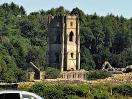 View of fountains abbey from the campsite
