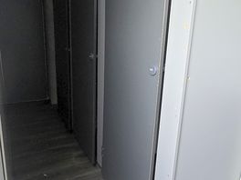 The toilet cubicles