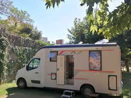 My camper on a huge pitch