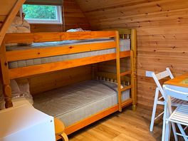 Bunk beds in pod