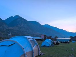 Waking up in the mountains