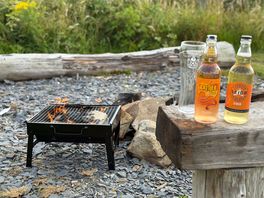 Individual fire pit / bbq areas are a welcome addition
