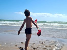 On the beach
