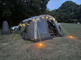 Plenty of space to set up. we had a 8 person tent and had more than enough room.