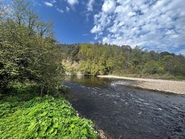 River running by the site