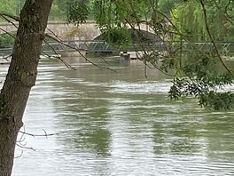 River still fairly high but lovely to see.