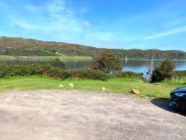 Lower field parking area with kerrera in the background