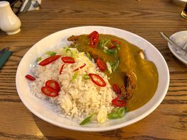 The katsu chicken curry was tasty!